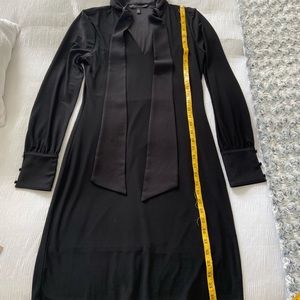 White House Black Market Black Long Sleeve Dress
